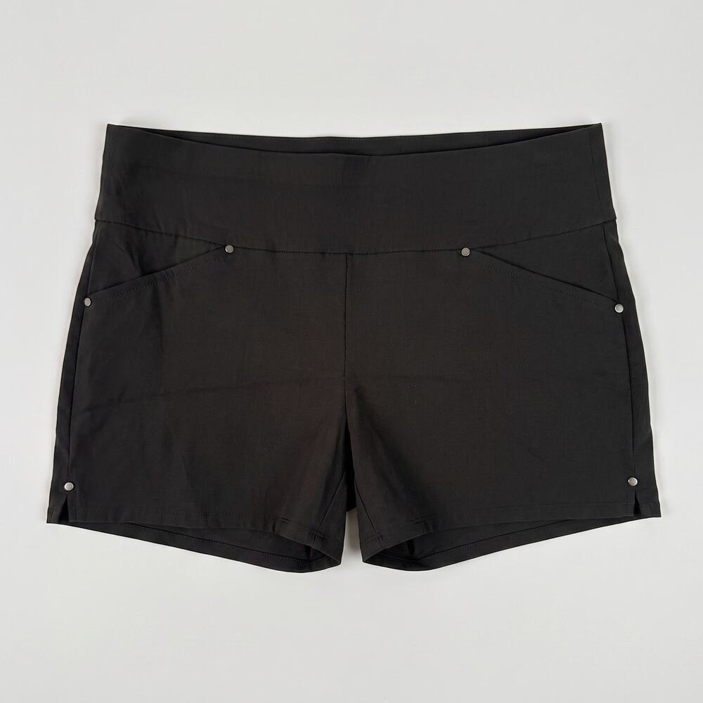 INC International Concepts Size 2 Shorts Black Rayon Nylon Spandex